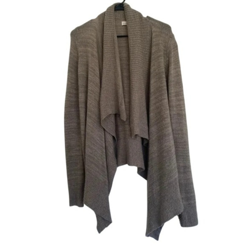 Abercrombie & Fitch XS/S Brown Knit Drape Open Front Cardigan Sweater